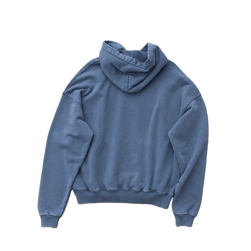 Goodies Sportive 550G Washed Premium Hoodie 'Blue/Pink'