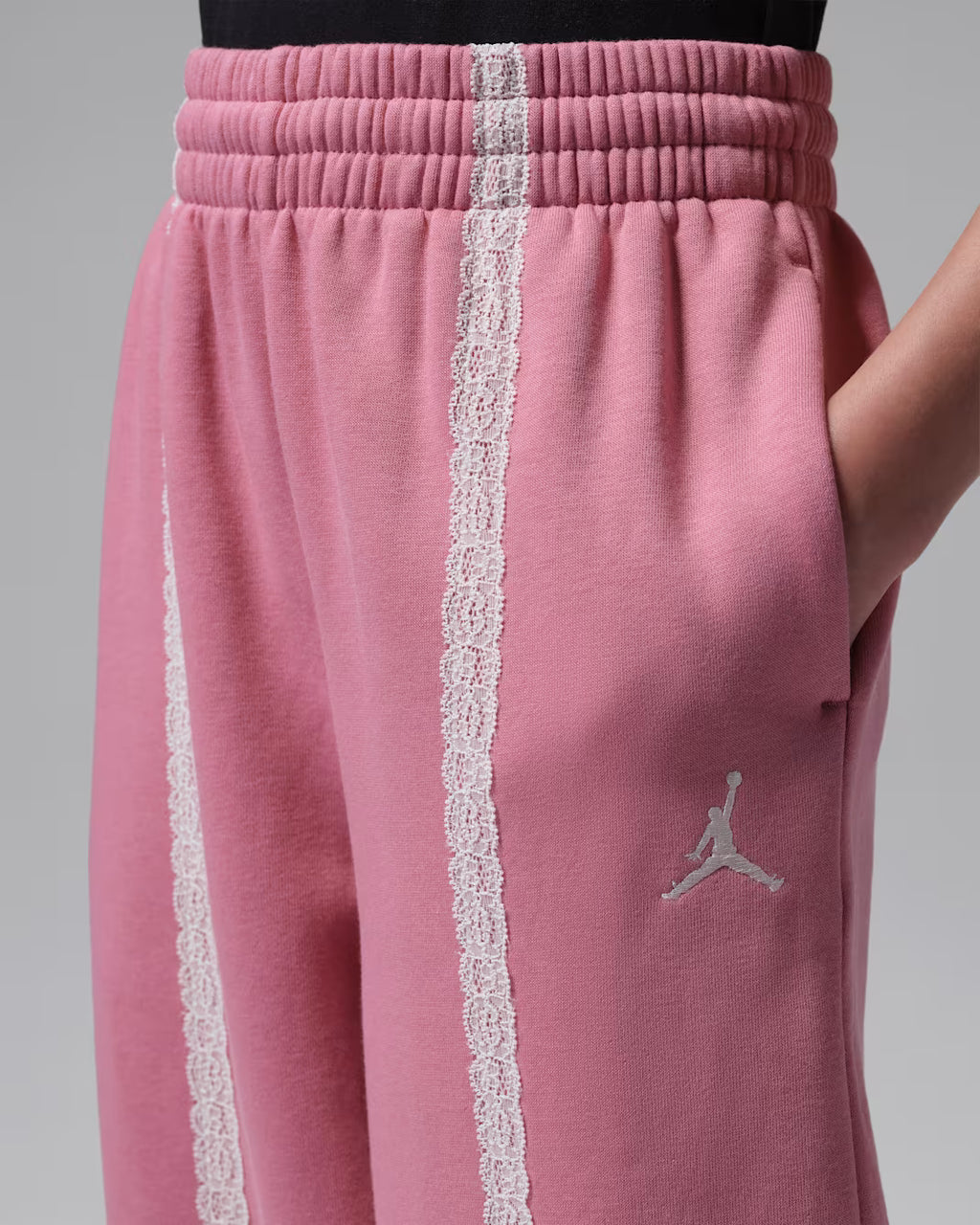Jordan Big Kids' Fleece Pants 'Pink'