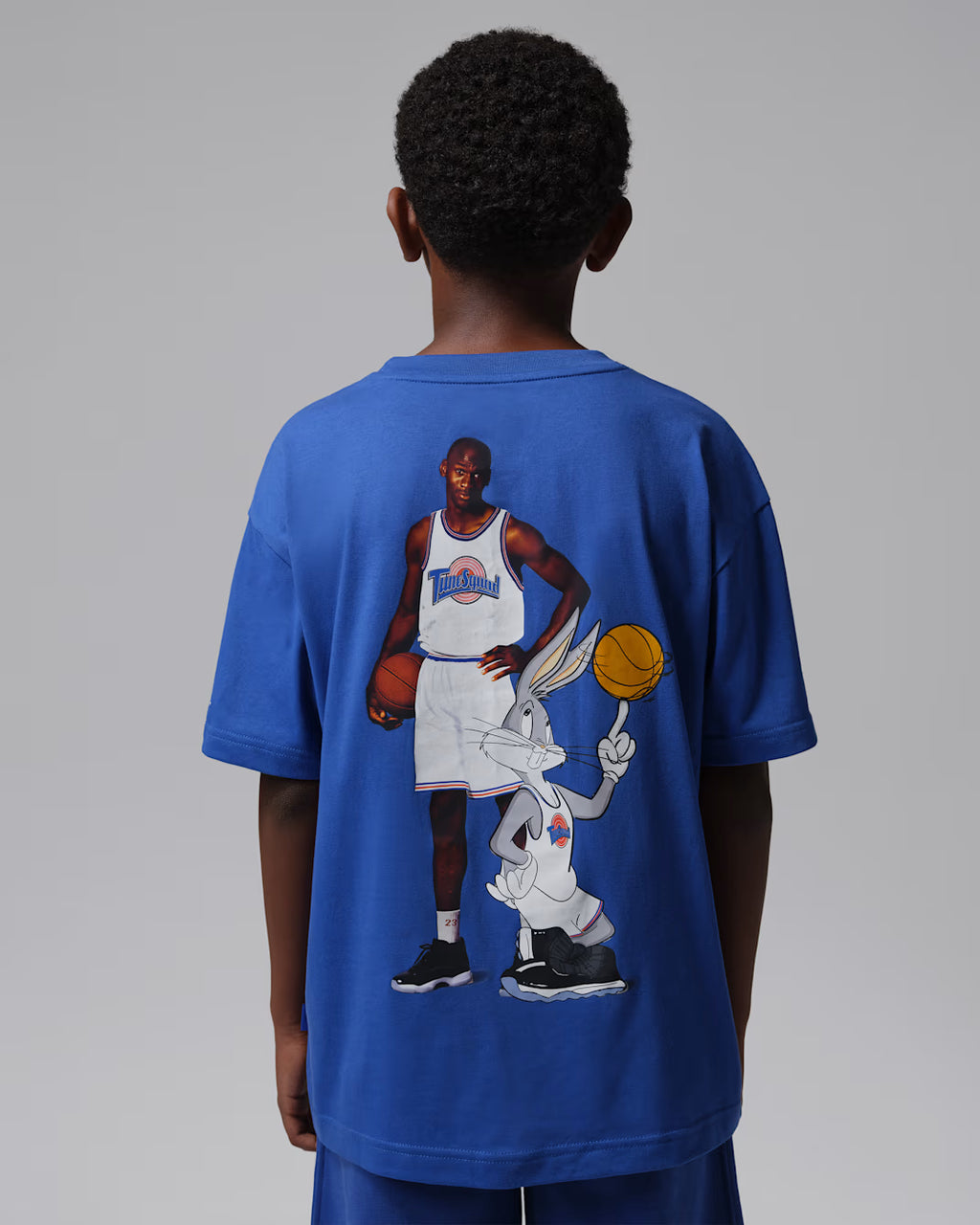 Jordan Big Kids' Space Jam 30 Pic T-Shirt 'Royal Blue'