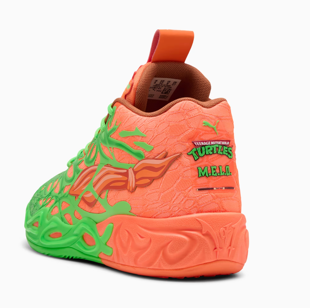 Puma MB.04 TMNT L&M 'Fluro Green Pes-PUMA Green-Bright Aqua-Orange Glow'