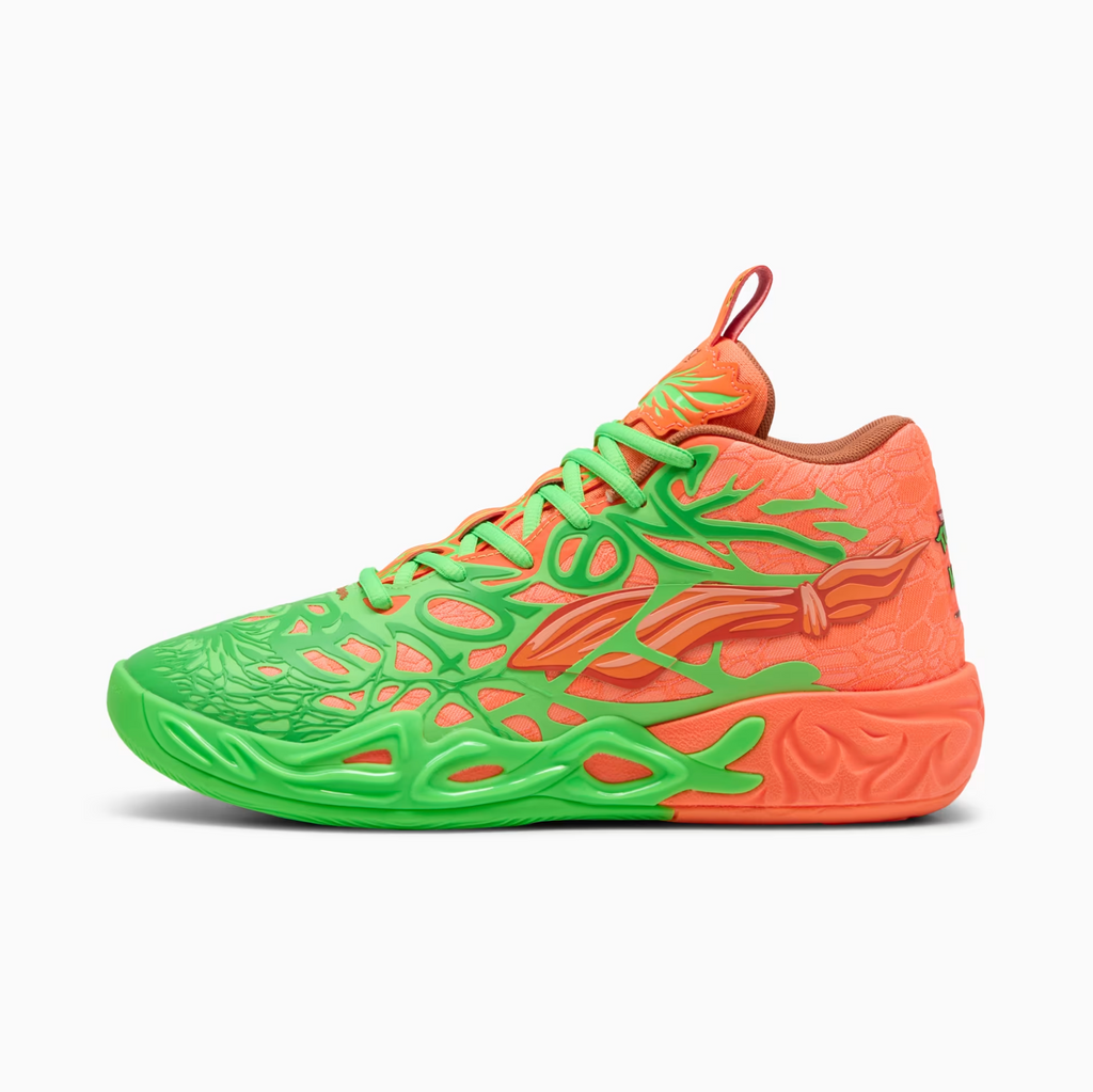 Puma MB.04 TMNT L&M 'Fluro Green Pes-PUMA Green-Bright Aqua-Orange Glow'