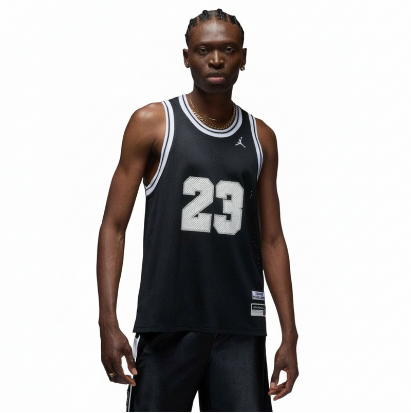 Jordan Essentials Men's Summer Jersey 'Black/White'