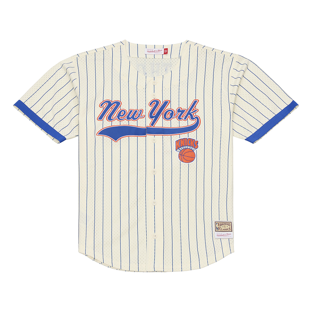 Mitchell & Ness Legends Players Mesh Button Front New York Knicks Carmello Anthony 'Cream'