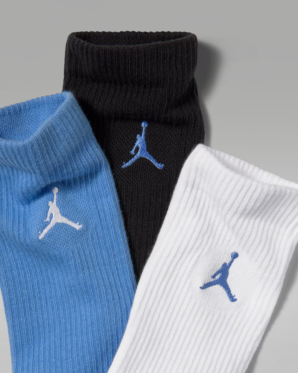 Jordan Everyday Crew Socks (3 Pairs) 'White/Blue/Black'