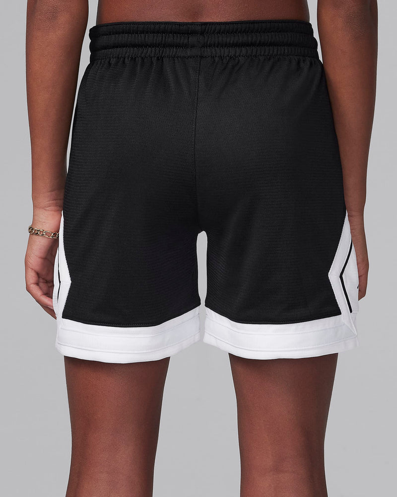 Jordan Big Kids' Dri-FIT MJ Diamond Shorts 'Black/White'