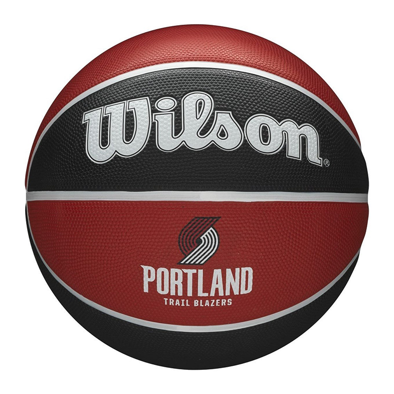 NBA TEAM TRIBUTE BSKT POR BLAZERS BLACK/RED Size7 Basketball