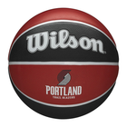 NBA TEAM TRIBUTE BSKT POR BLAZERS BLACK/RED Size7 Basketball