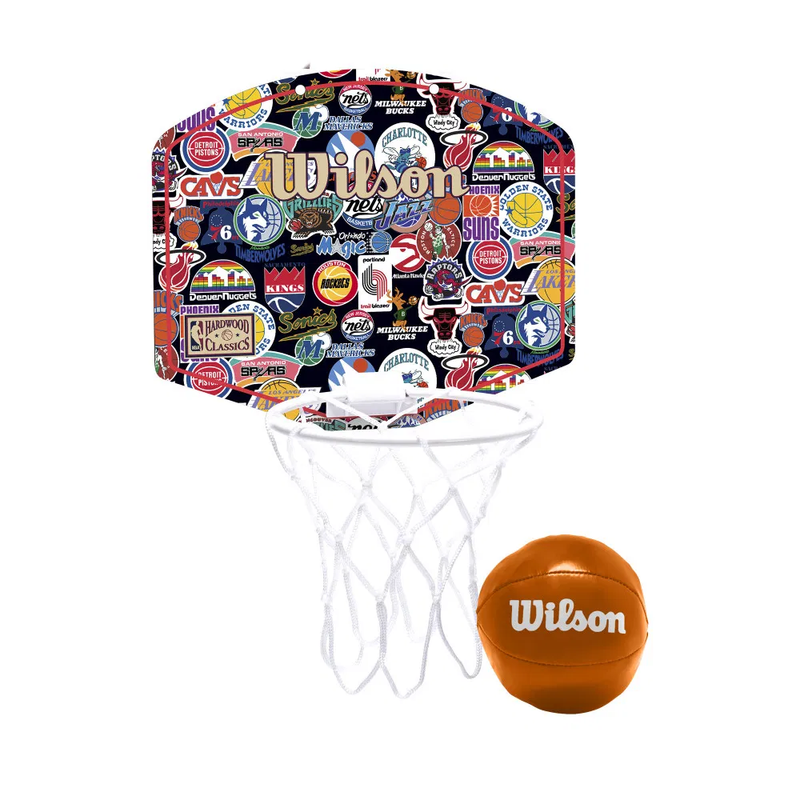 Wilson NBA Team Retro Mini Basketball Hoop