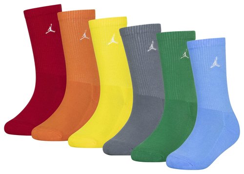 Jordan Everyday Essentials Crew Socks 6 Pairs (GS) 'Multi'