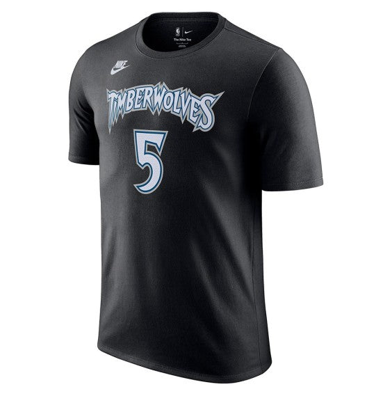 Minnesota Timberwolves Nike Hardwood Classic Name & Number Kids T-Shirt 'Black'