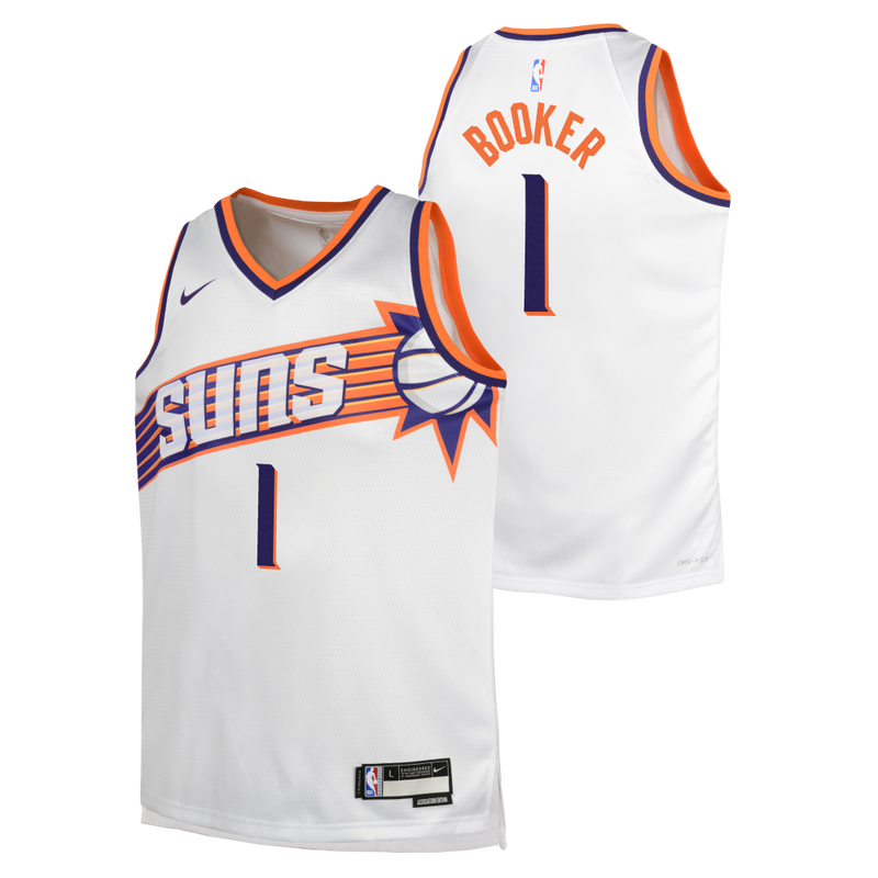 Devin Booker Phoenix Suns Nike Boys Association Swingman Kids Jersey 'White'