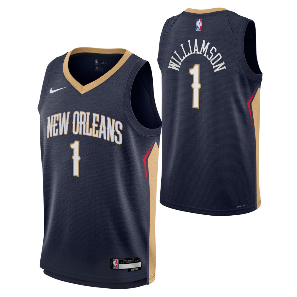 Zion Williamson New Orleans Pelicans Boys Icon Swingman Kids Jersey 'Navy'