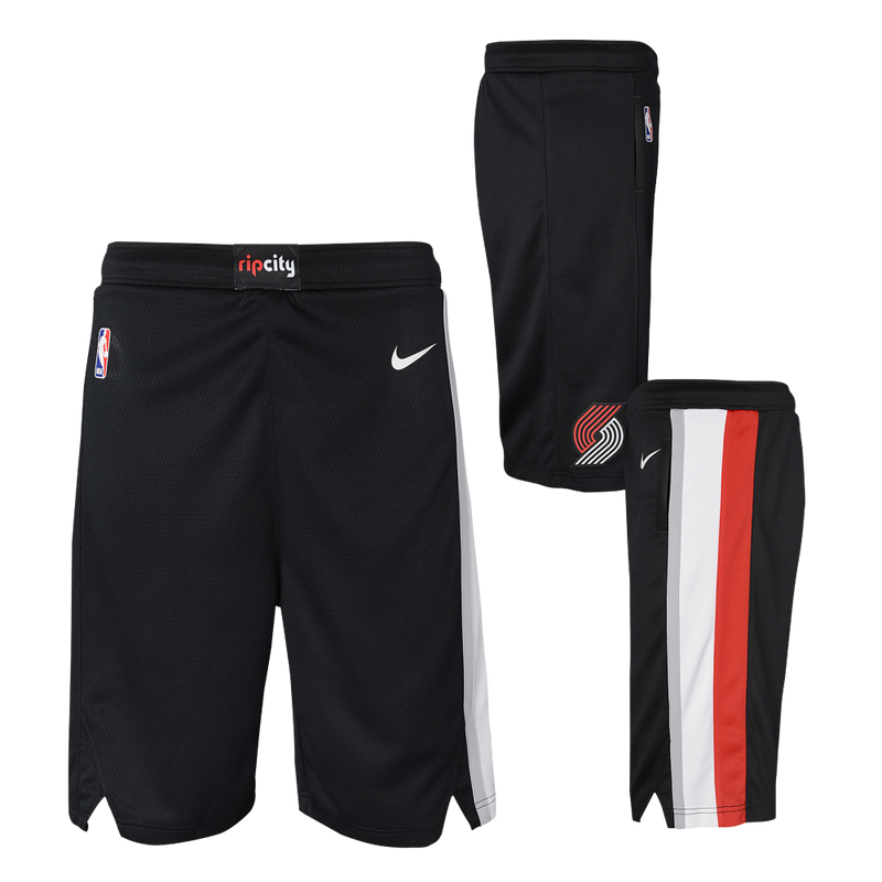 Portland Trail Blazers Nike Boys Icon Swingman Kids Short 'Black'