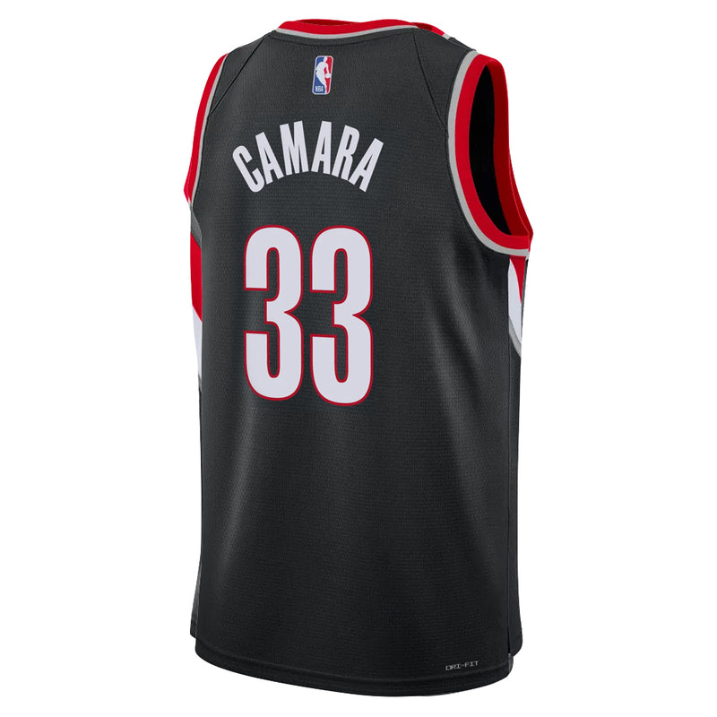 Kids Toumani Camara NBA Portland Trial Blazers Icon Edition Jersey 'Black'
