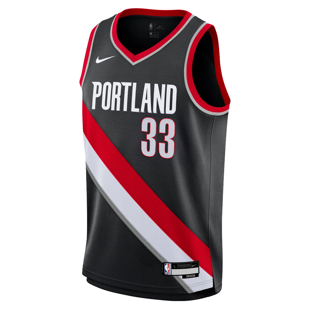 Kids Toumani Camara NBA Portland Trial Blazers Icon Edition Jersey 'Black'