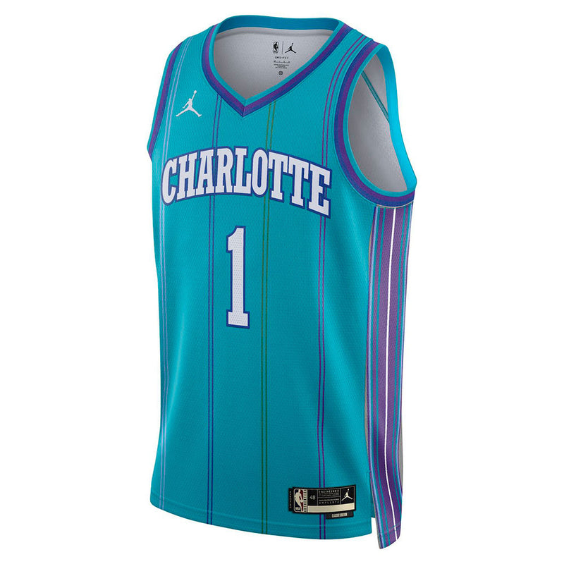 Lamelo Ball Charlotte Hornets Jordan Boys HWC Swingman Kids Jersey 'Teal'