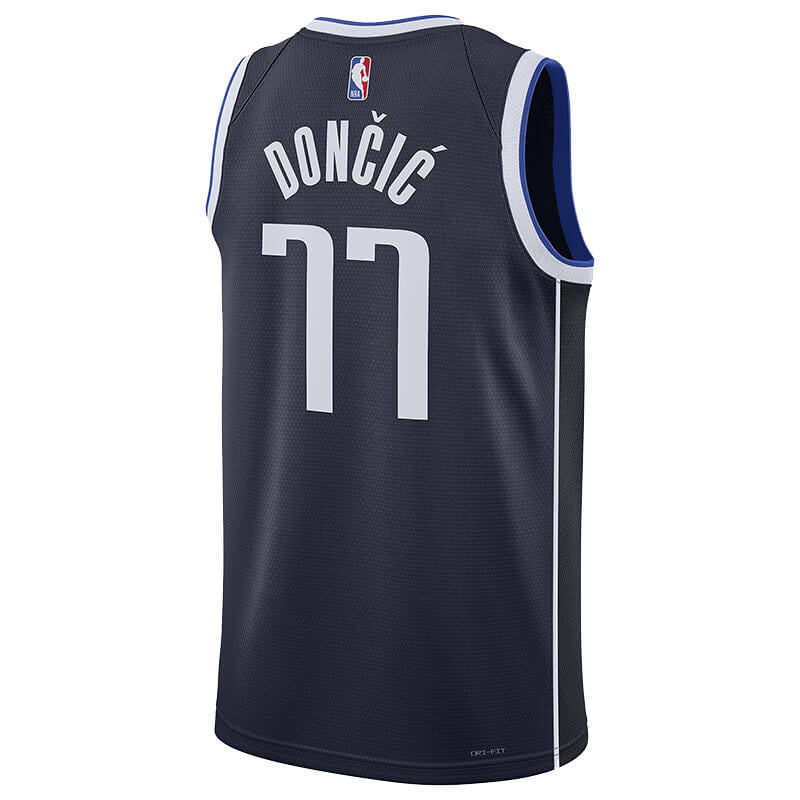 Luka Doncic Dallas Mavericks Jordan Boys Statement Swingman Kids Jersey 'Obsidian'