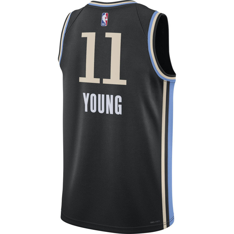 Atlanta Hawks Trae Young Nike Boys City Edition Swingman Kids Jersey 'Black'