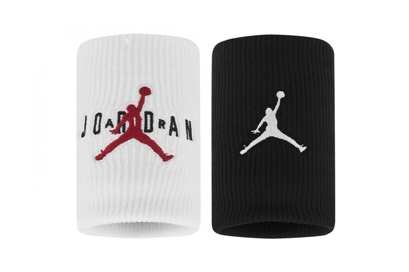 Jordan Jumpman Terry Wrist Bands 2 Pack 'Black/White/Red'