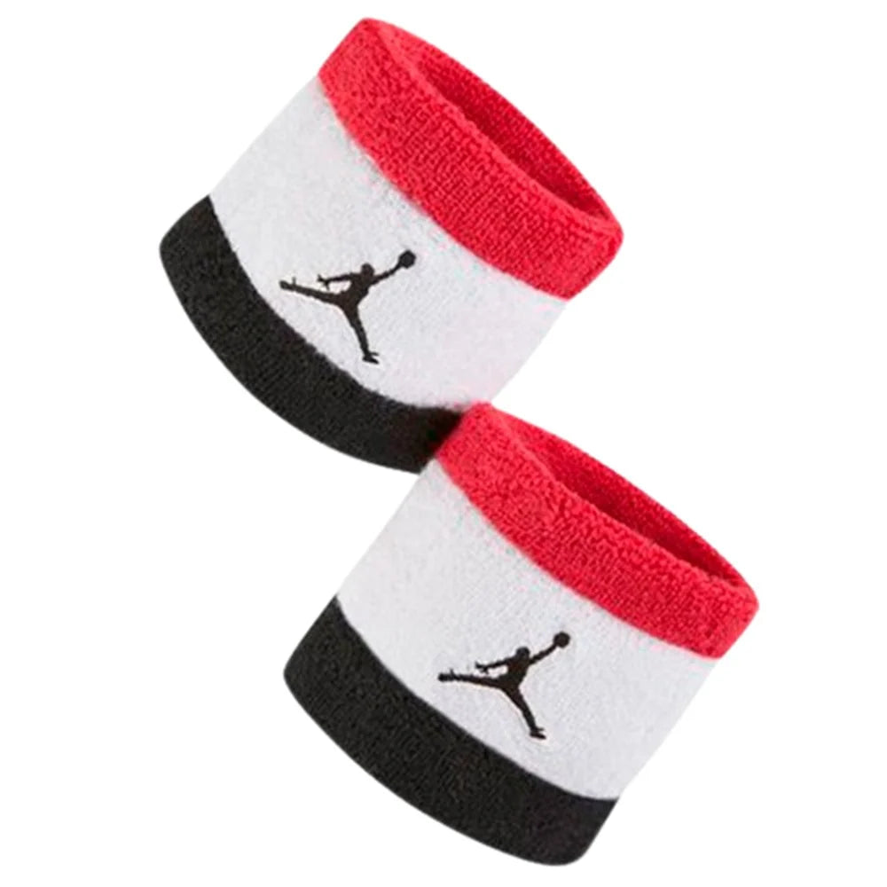 Jordan French Terry Wristbands 'Red/White/Black'