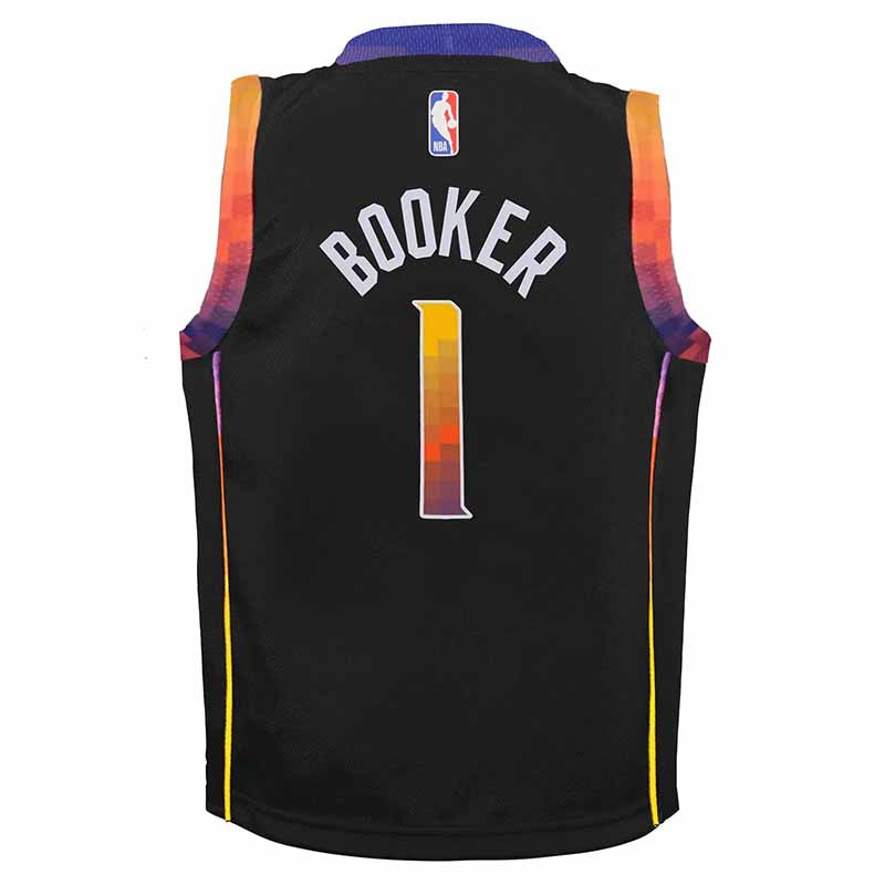 Devin Booker Phoenix Suns Jordan Boys Statement Swingman Kids Jersey 'Black'