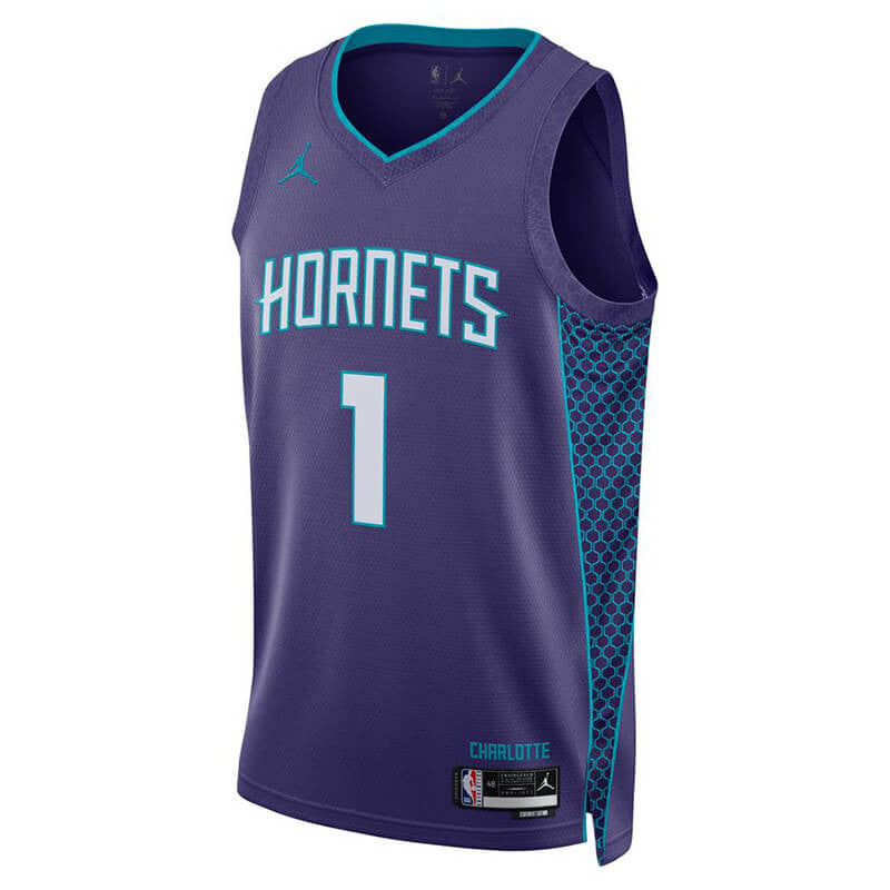 Lamelo Ball Charlotte Hornets Jordan Boys Statement Swingman Kids Jersey 'Purple'