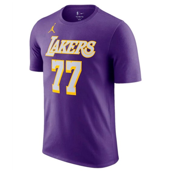 Los Angeles Lakers Luka Doncic Kids Jordan Name & Number T-Shirt 'Purple'