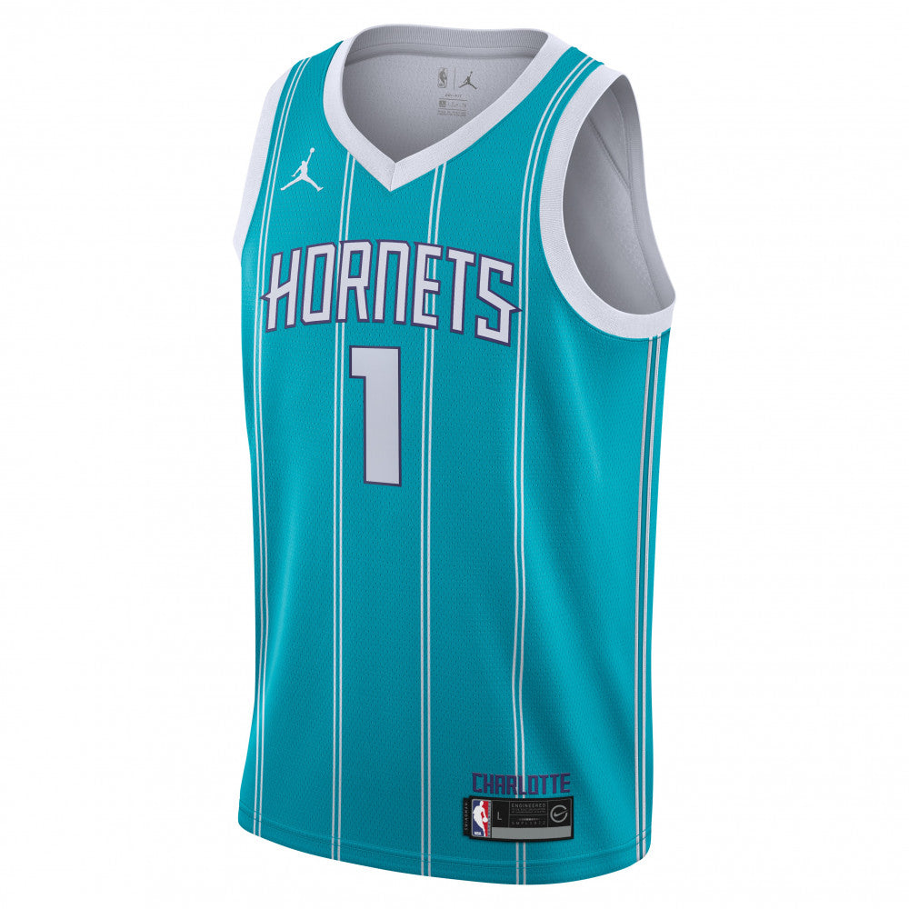 Lamelo Ball Charlotte Hornets Jordan Swingman Icon Kids Jersey 'Teal'