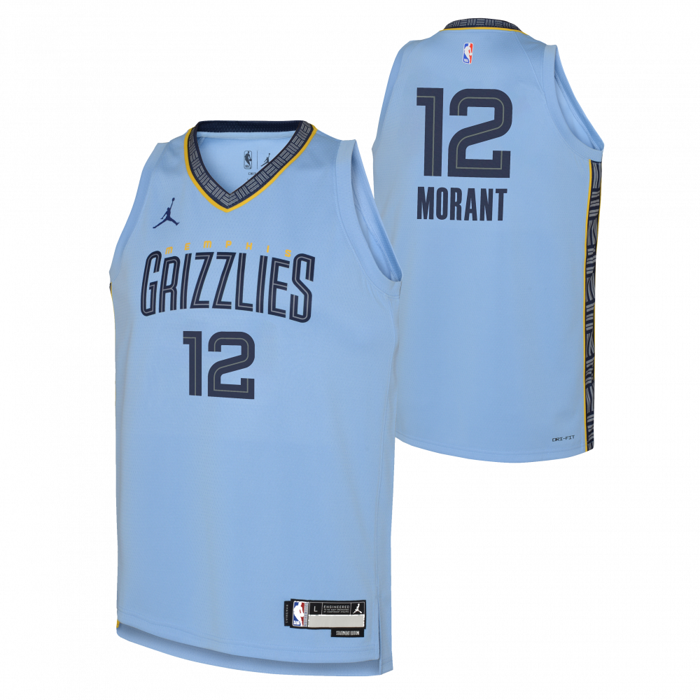 Ja Morant Memphis Grizzlies Jordan Boys Statement Swingman Kids Jersey 'Blue'