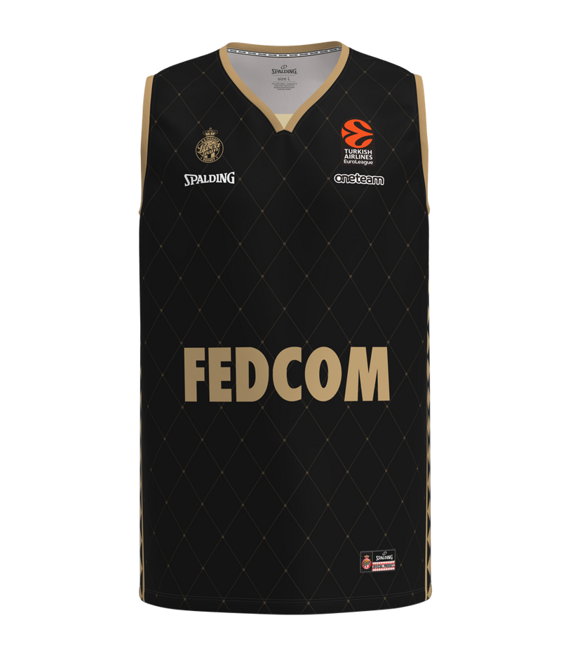 AS Monaco Maillot Euroleague 24/25 Black