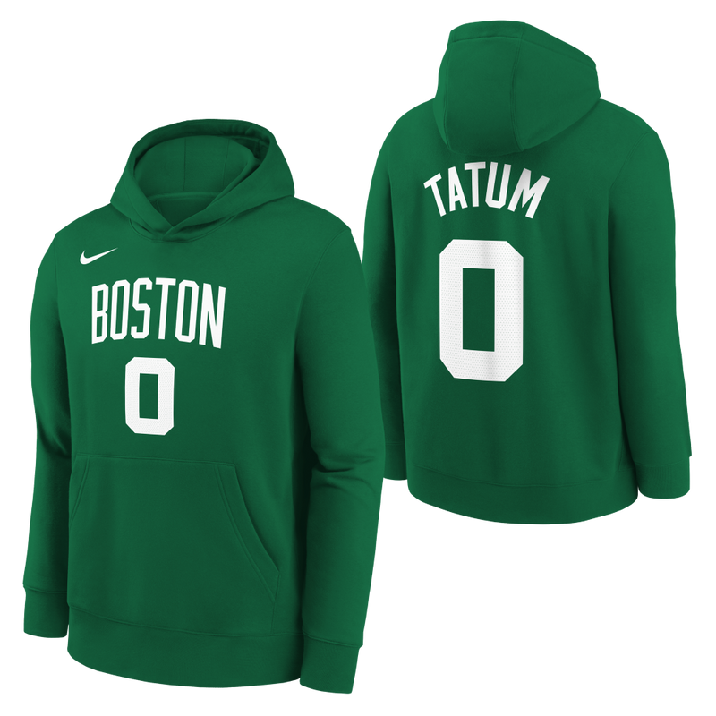 Jayson Tatum Boston Celtics Nike Boys Club Fleece N&N Icon Kids Hoody 'Clover'