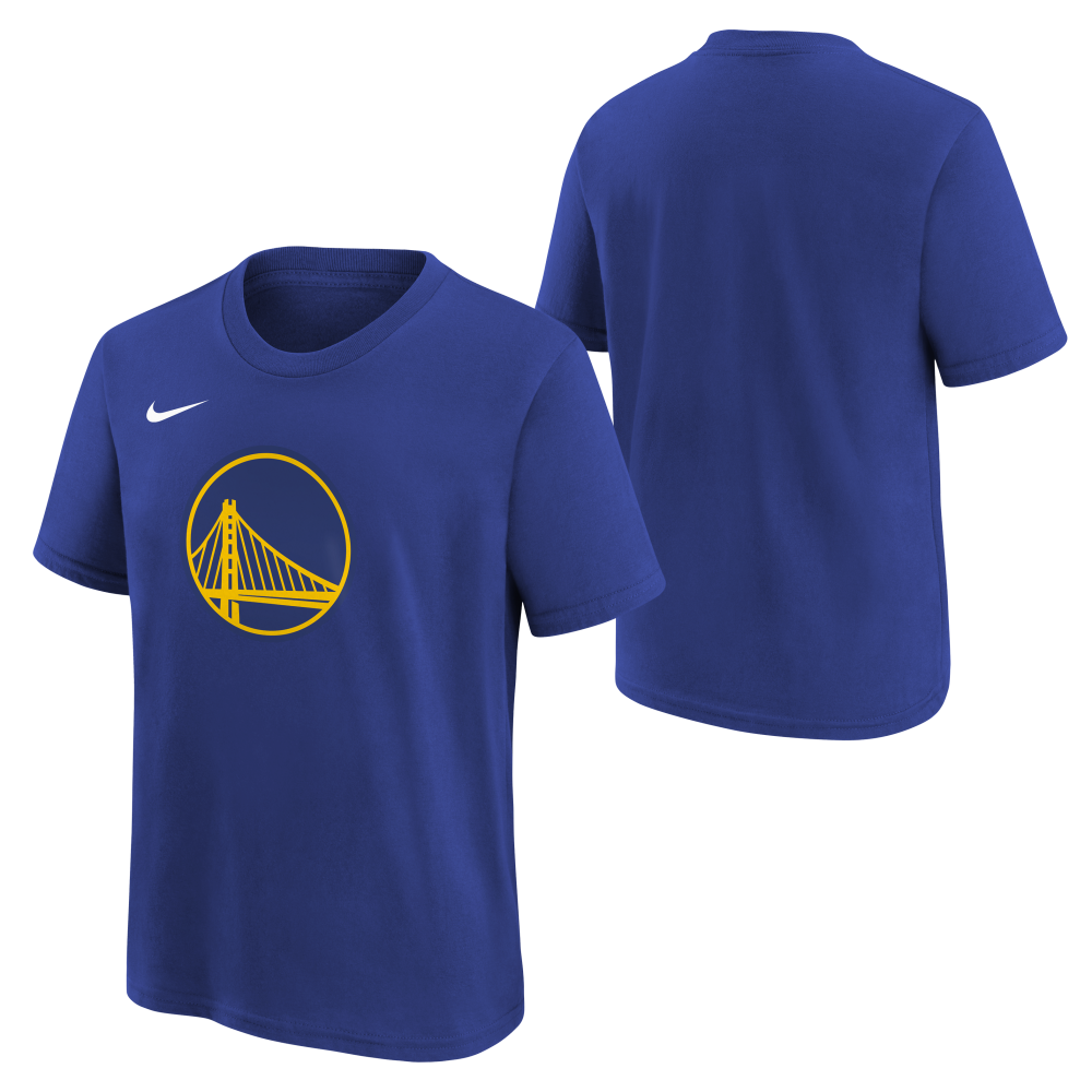 Golden State Warriors Nike Essential Logo Kids T-Shirt 'Blue'