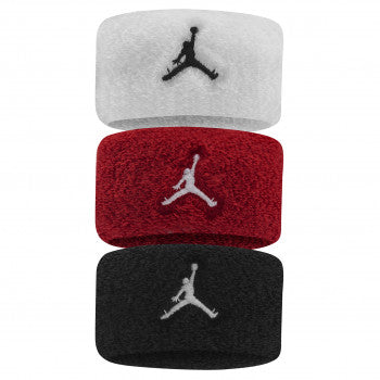 Jordan Women Hair Ties Terry 3 Pack 'White/Red/Black'