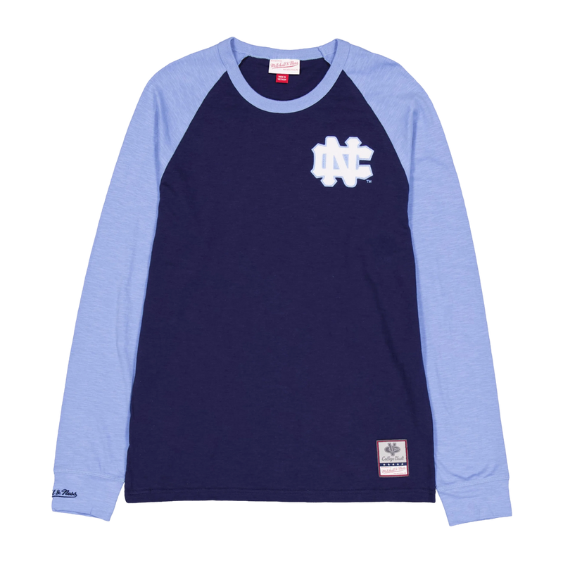 Mitchell & Ness NFL Legendary Sclub L/S Tee - University of North Carolina 'Navy/Light Blue'