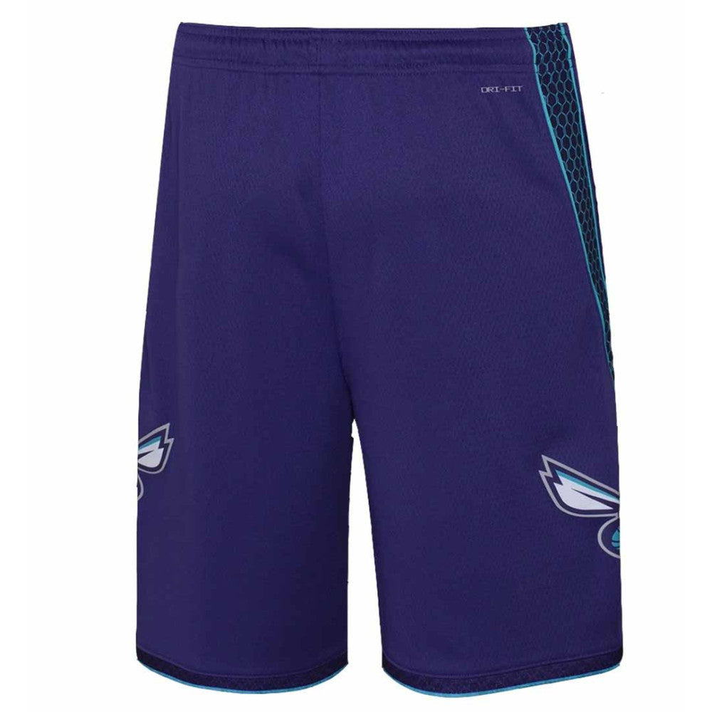 Charlotte Hornets Jordan Boys Statement Swingman Kids Short 'Purple'