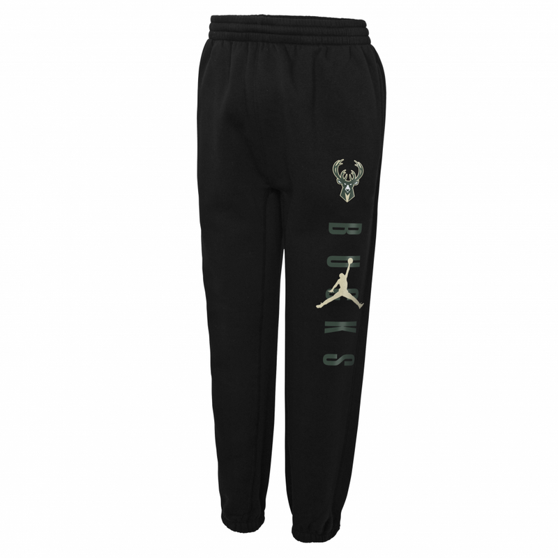 Milwaukee Bucks Jordan Statement Fleece Courtside Kids Pant 'Black'