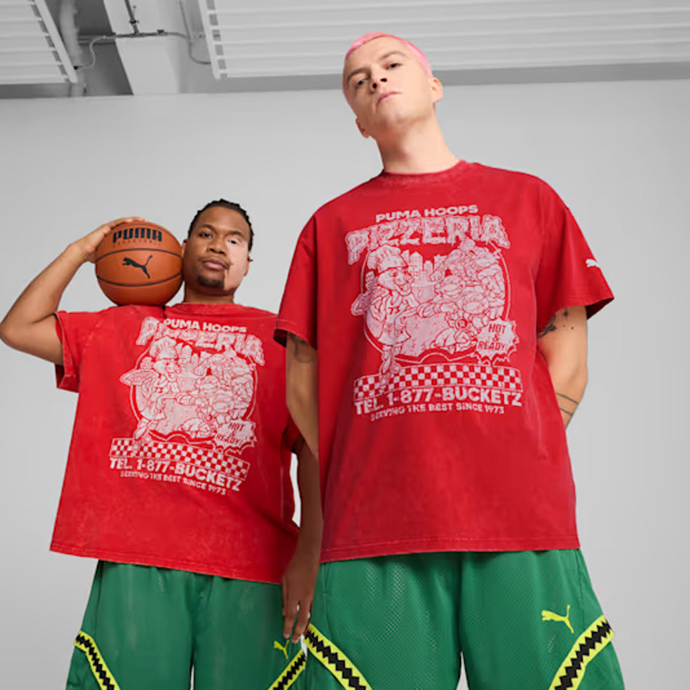 Puma Hoops x TMNT Tee I For All Time Red