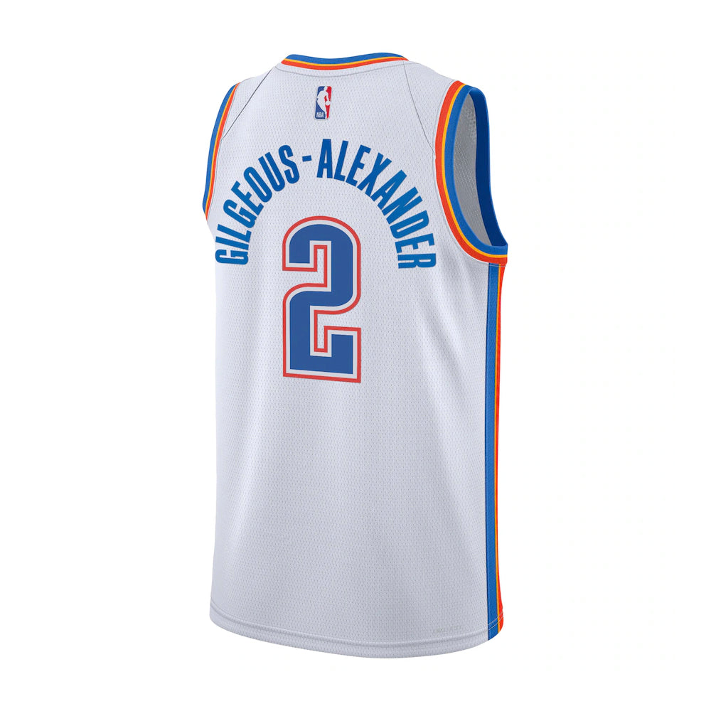 OKC Nike Association Edition Swingman Jersey KIDS 'White - Shai Gilgeous-Alexander'