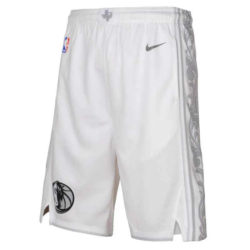 Nike Dallas Mavericks City Edition Boys Short 'White'