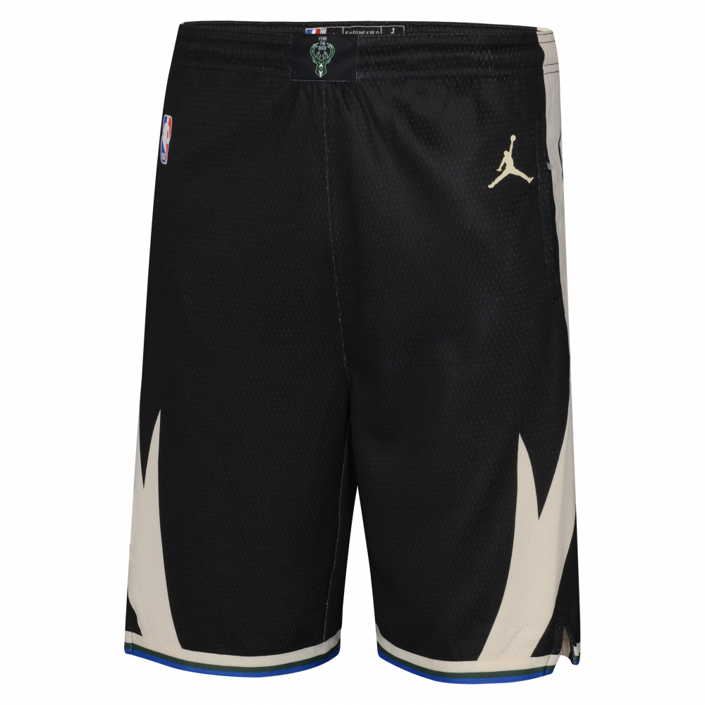 Milwaukee Bucks Jordan Boys Statement Swingman Kids Short 'Black'