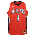 Zion Williamson New Orleans Pelicans Statement Edition 2020 Jordan NBA Swingman Jersey Kids 'Red'