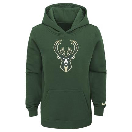 Milwaukee Bucks Pull Over Nike Fleece Logo Essential Kids 'Green'