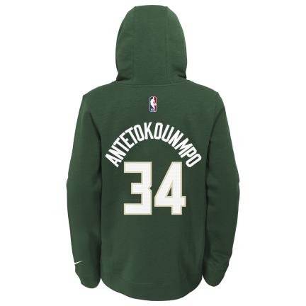 Nike Kids Pull Over Esssential Milwaukee Bucks Giannis Antetokounmpo 'Green'