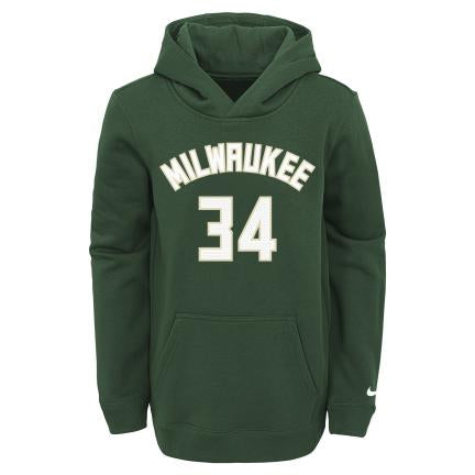 Nike Kids Pull Over Esssential Milwaukee Bucks Giannis Antetokounmpo 'Green'