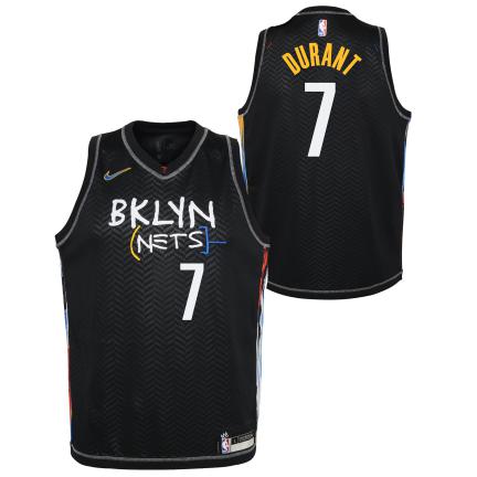 Nike City Edition Jersey Kids Brooklyn Nets Kevin Durant 'Black'