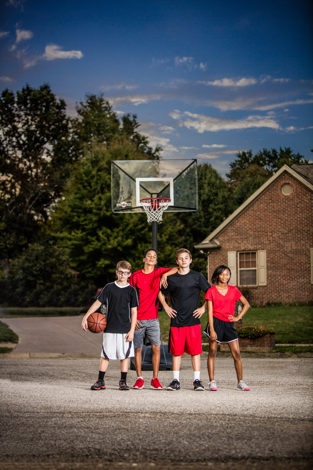 Goaliath GO TEK 54 basketball mobile hoop