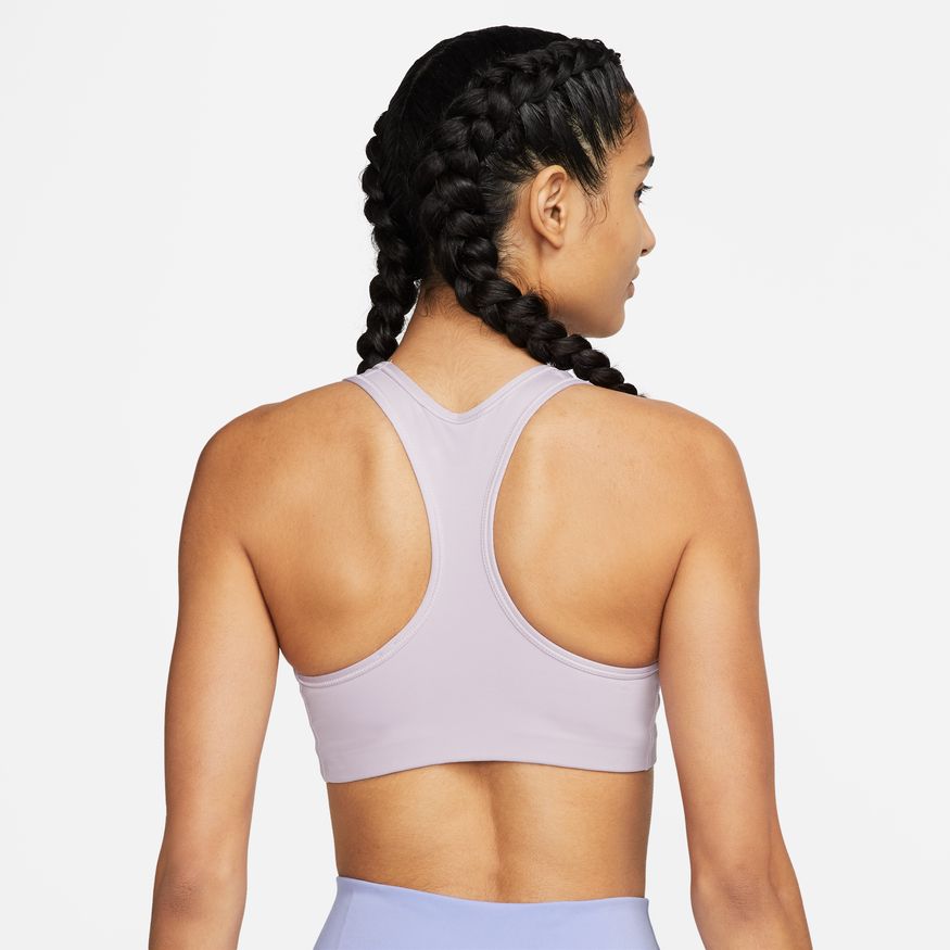 Nike Dri-FIT Swoosh Women's Medium-Support Non-Padded Sports Bra 'Doll/White'