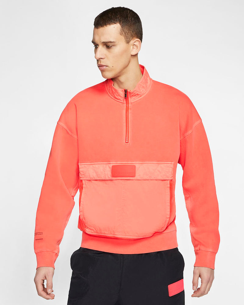 Jordan 23 Engineered 1/2 Zip Men's Top 'Infrared'