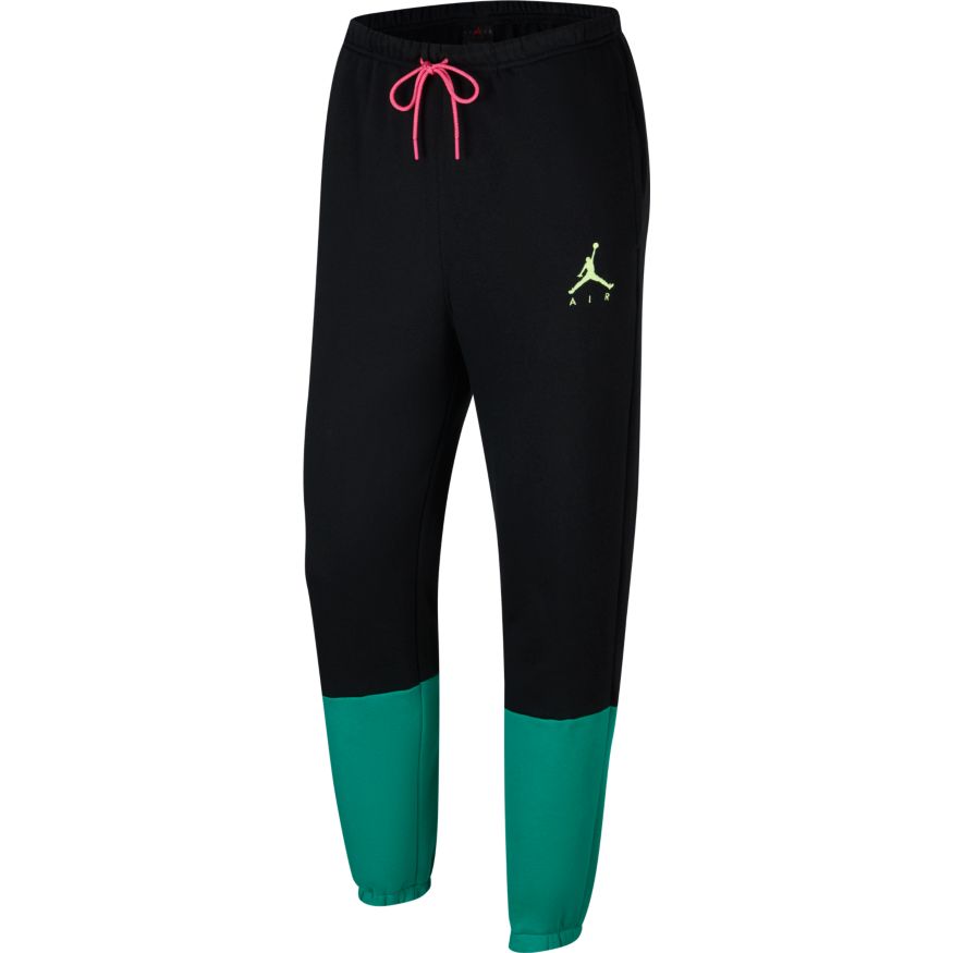 Jordan Jumpman Air Men’s Fleece Pants 'Black/Green/Volt'