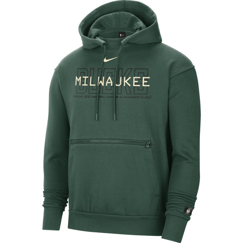 Milwaukee Bucks Courtside Men's Nike NBA Pullover Hoodie 'Green'